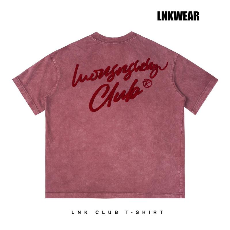 { BST 2025 } ÁO THUN WASH FORM RỘNG THÊU XÙ LNK CLUB 7