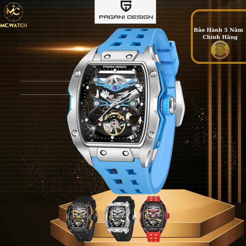 Đồng Hồ Pagani Design Khung Xương Titan RM PD-YS018 Mặt Size 41mm, Mặt Kính Sapphire Nguyên Khối , Chống Nước 50M,Bảo Hành Chính Hãng 5 năm Đeo Tay Watch Nam Sứ