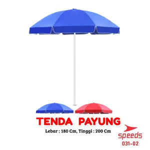 SPEEDS Payung Tenda Diameter 200cm Payung Pantai Event Pantai Cafe Bazaar Patio Umbrella LX 031-2