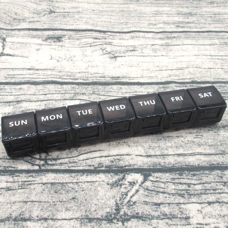 Product Introduction of Compartmentalised Portable Carry-on Weekly 7 Compartment 7 Day Pill Box Pill Organiser Compartmentalised 7 Compartment Pill Box Organiser PP Large 15