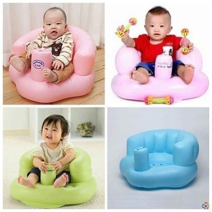 Ghế hơi tập ngồi cho bé mẫu thỏ vàng cao cấp