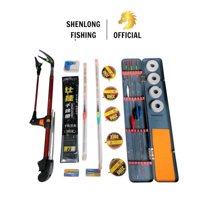 Bộ phụ kiện câu cá giá tốt - 5 Trục Buộc Sẵn - 10 Thẻo lưỡi đôi  - 5 Phao Ngày - Hộp Phao Xanh - 2 Phao Điện Kèm Pin - Hộp Lưỡi Câu 50 Lưỡi - Chống Ultra Mập - Bộ combo câu cá đầy đủ. Bắt Cá Fishing