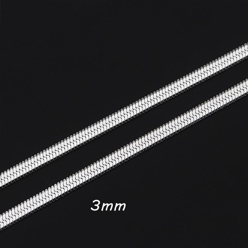 Product Introduction of Dây chuyền lụa dẹp bóng chất liệu bạc Italy s925 sang trọng unisex cho nam nữ - vòng cổ thanh lịch 15