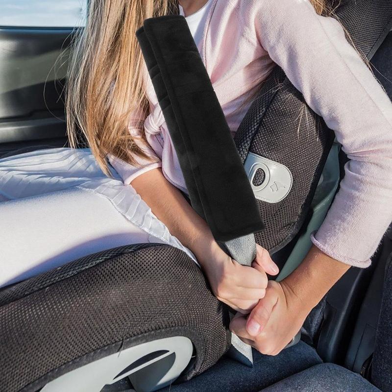 Seat Belt Shoulder Guard Ultra Soft Plush Thickened Car Seat Belt Shoulder Guard 2