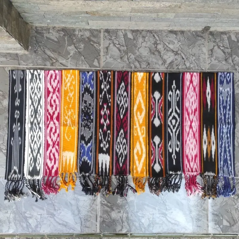 Ikat Kepala Tenun Etnik Motif Dayak Kalimantan Nusantara Ikat Kepala Tenun Ethnic ATBM 100% Original