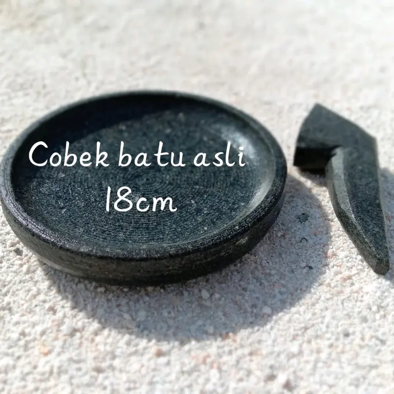 COBEK BATU 100 % ASLI BATU UK. 18 CM FREE ULEKAN 0