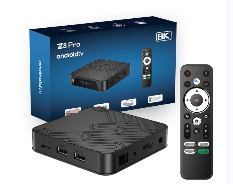Đầu box z8 pro, Ram 2/16 có giọng nói hỗ trợ blutooth dùng cho tivi,màn máy tính, máy chiếu hỗ trợ lên 4k mini