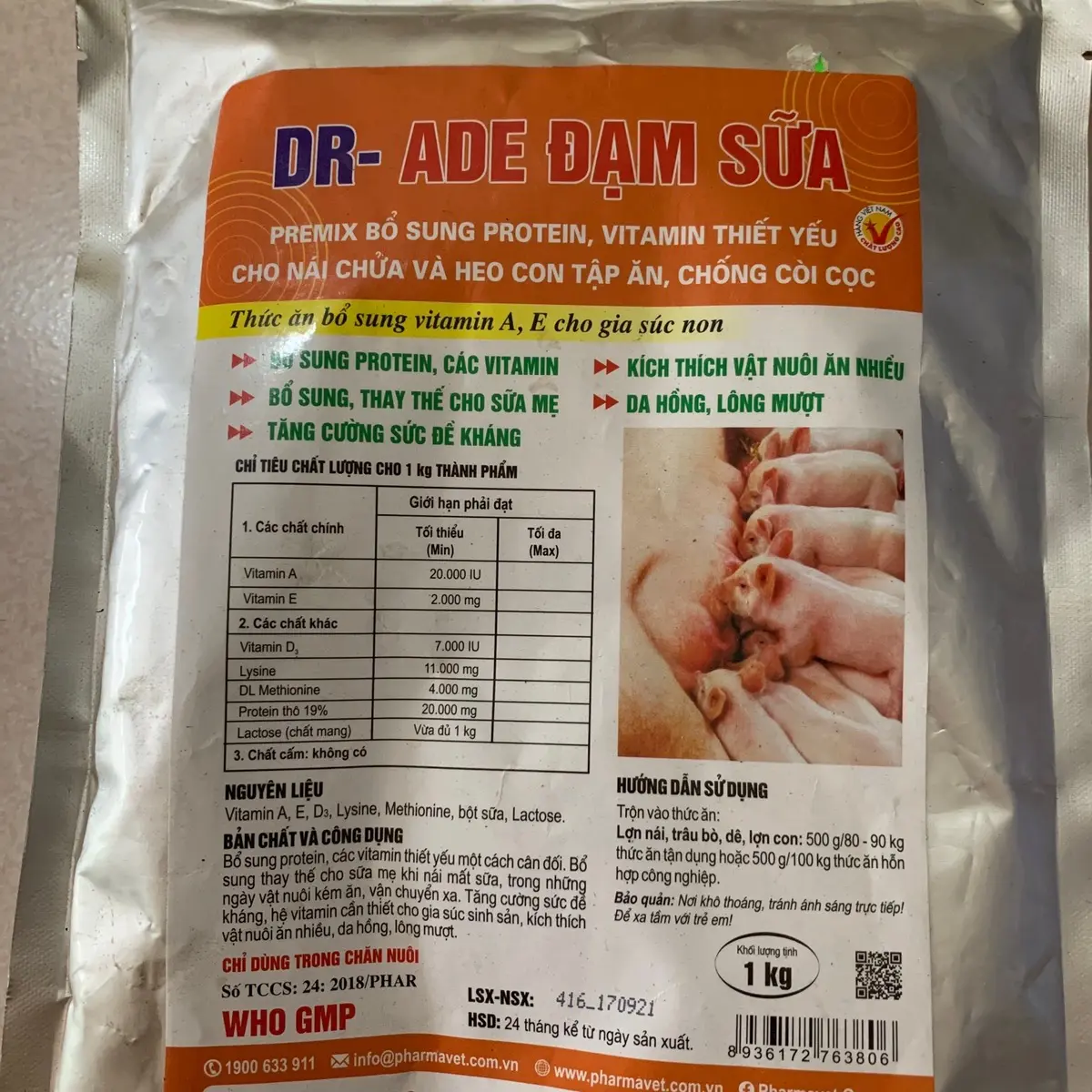 Sữa cho gia súc non 1kg