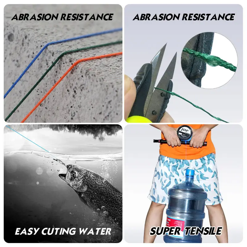 Dây Câu Cá, JOF, Bện 4 Sợi, Multifilament, Dài 300M, Thích Hợp Để Câu Cá Chép, Dây Bện Nhật Bản, Câu Cá Biển, Có Thể Dùng Làm Dây Pe, Phụ Kiện Câu Cá Đi Câu Bắt Cá Fish Fishing 4