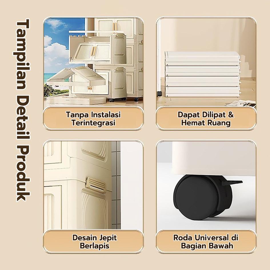 【Promo Buka Toko】Starke Lemari Plastik 50cm Susun Besar 3/4/5/6 Lipat Penyimpanan Serbaguna Furniture Aesthetic Tahan Lama Modern 【Promo Buka Toko】Starke Lemari Plastik 50cm Susun Besar 3/4/5/6 Lipat Penyimpanan Serbaguna Furniture Aesthetic Tahan Lama Modern