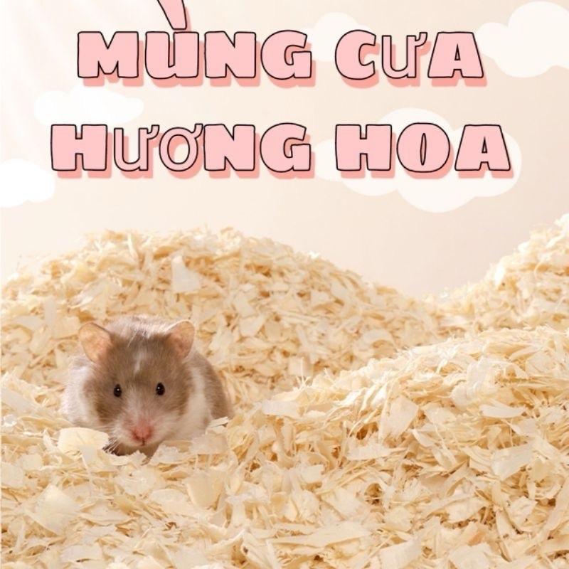 Mùn cưa thơm lọc bụi lót chuồng Sóc Nhím Hamster bịch 500gr viên nén mùn cưa gỗ