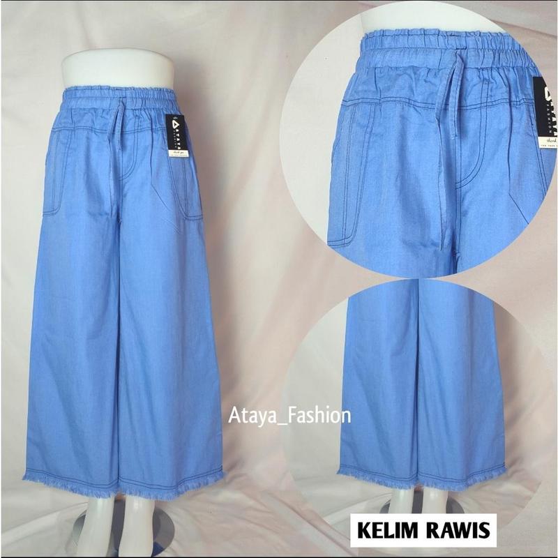 Ataya Store - CELANA KULOT PANJANG WANITA Semi Jeans MUAT BB 40-60KG 5
