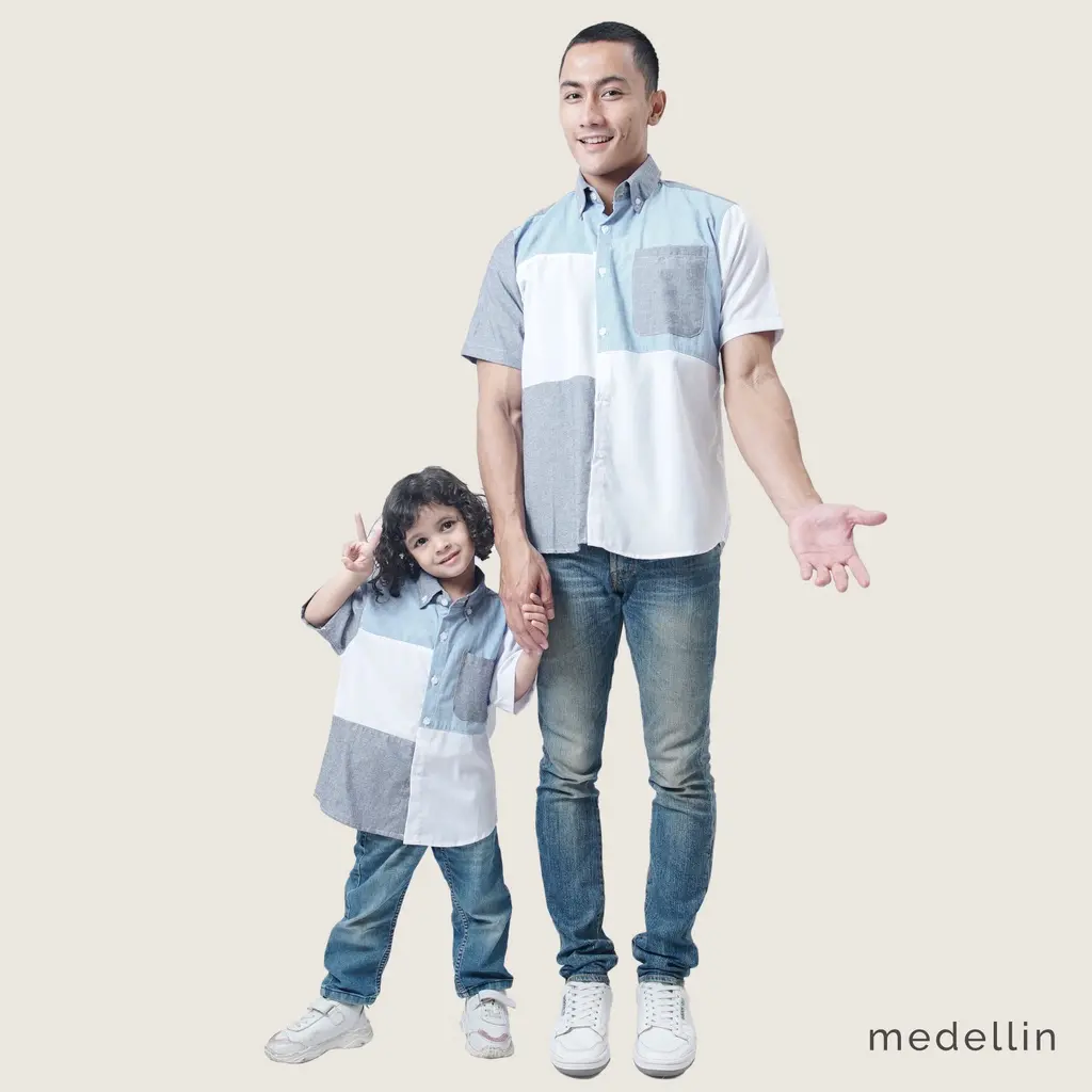 MEDELLIN Kemeja Couple Ayah Anak Lengan Pendek 101275