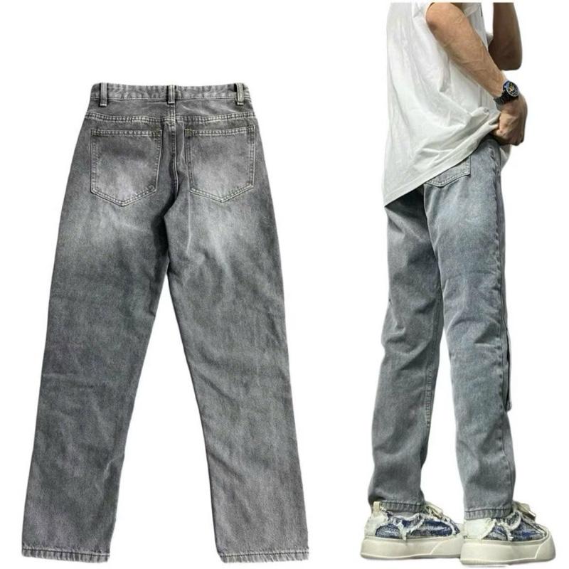 Quần Jean Suông Ống Rộng Màu Xám Menswear Nam Ong Pants Jean ( 46 ) 2