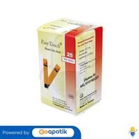 Gambar EASY TOUCH URIC ACID TEST STRIP BOX 25 PCS dari Apotek Kebo Iwa by GoApotik Kota Denpasar 2 Tokopedia