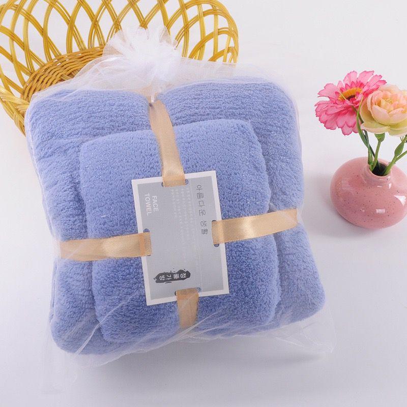 Handuk Set 2in1 New Motif Polos And Handuk Mandi Dewasa 3