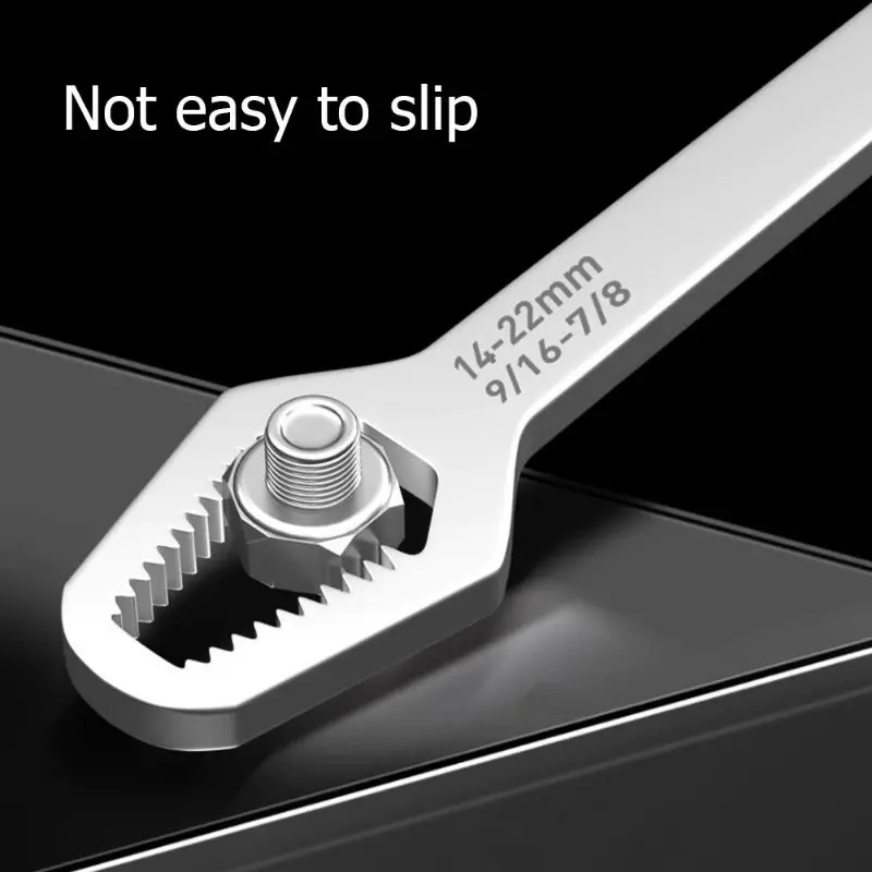 Alloet Kunci Pas Double-Head Key Wrench Ratchet Spanner - RL215 5