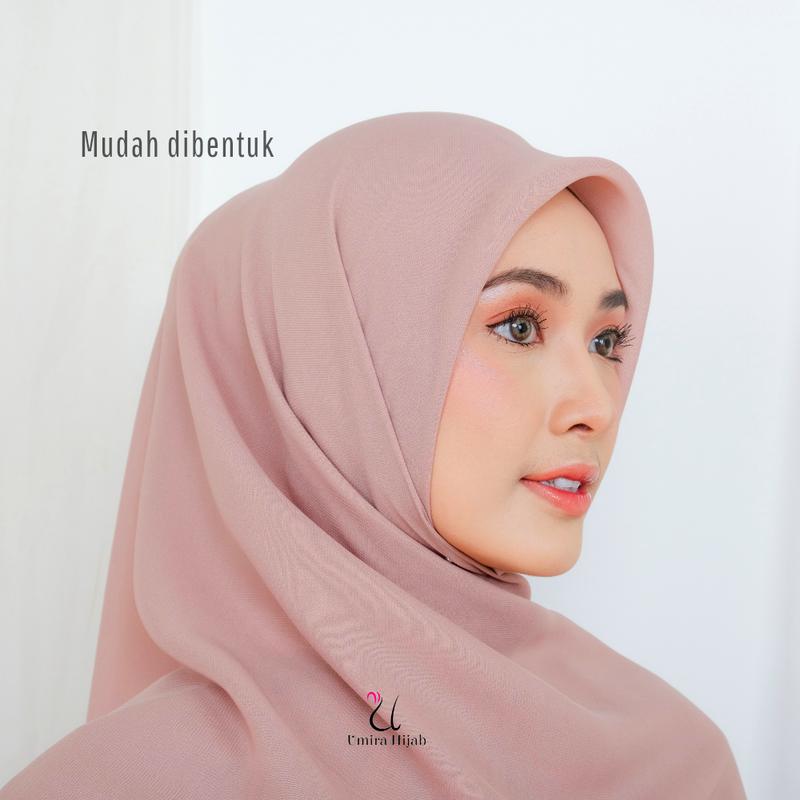 L HAURA SCARF HIJAB MALAY SYAR'I Empat Nyaman Oval Polycotton 3