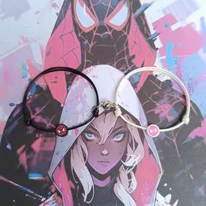 Gelang Spiderman Couple Pasangan 2Pcs Bonus Box