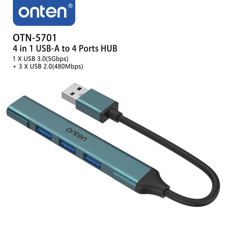 Bộ Chia USB 4 Trong 1 – 1 Cổng USB 3.0 5Gbps + 3 Cổng USB 2.0 – Tương Thích Laptop & PC 2