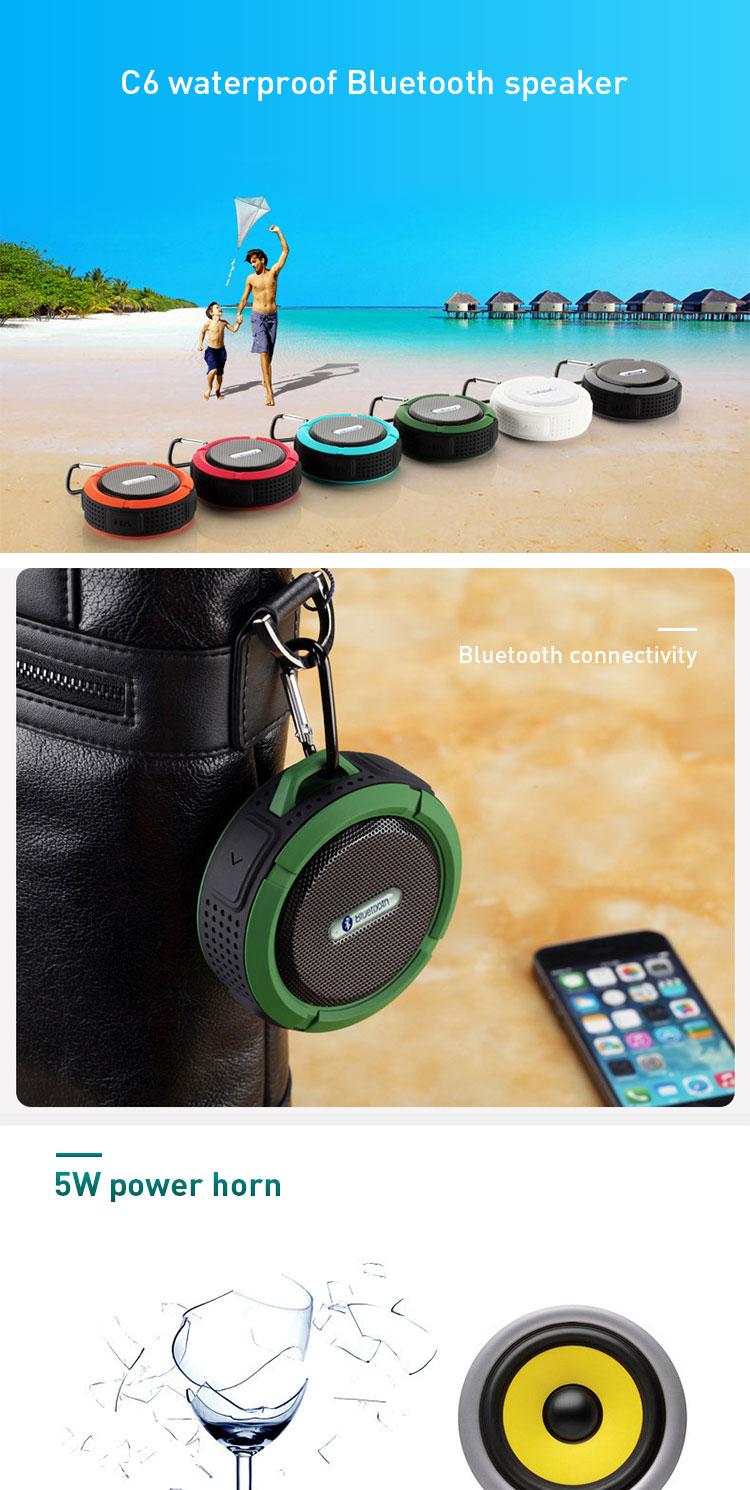 Product Introduction of 2025 Speaker Bluetooth Waterproof Big Sound Suction Cup Wireless TF card Shower Portable  Stereo Mini Audio Subwoofer HD Sound with iOS Android 8