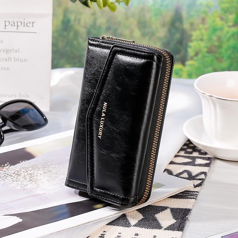 Product Introduction of 【Exclusive sales】CBLUE 2024 new style Long Wallet Multi-function Buckle Multi-card Purse Ladies Wallet with zip PU Leather 15