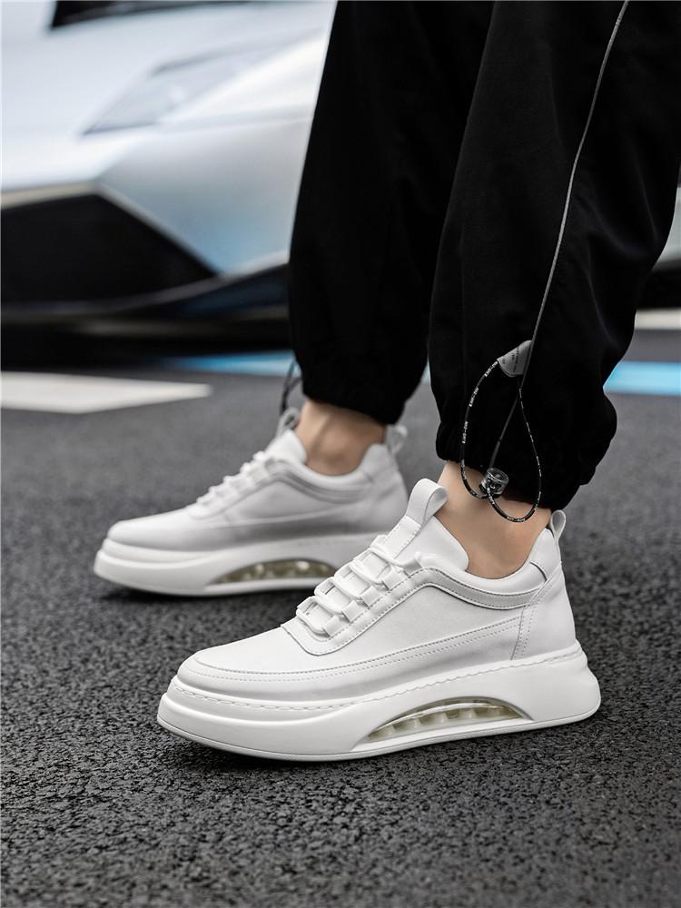 Product Introduction of Air Cushion White Shoes for Men, New Autumn Trendy Versatile Casual Shoes, Men's Fashion Shoes, Thick-Soled Height-Increasing Sneakers 22