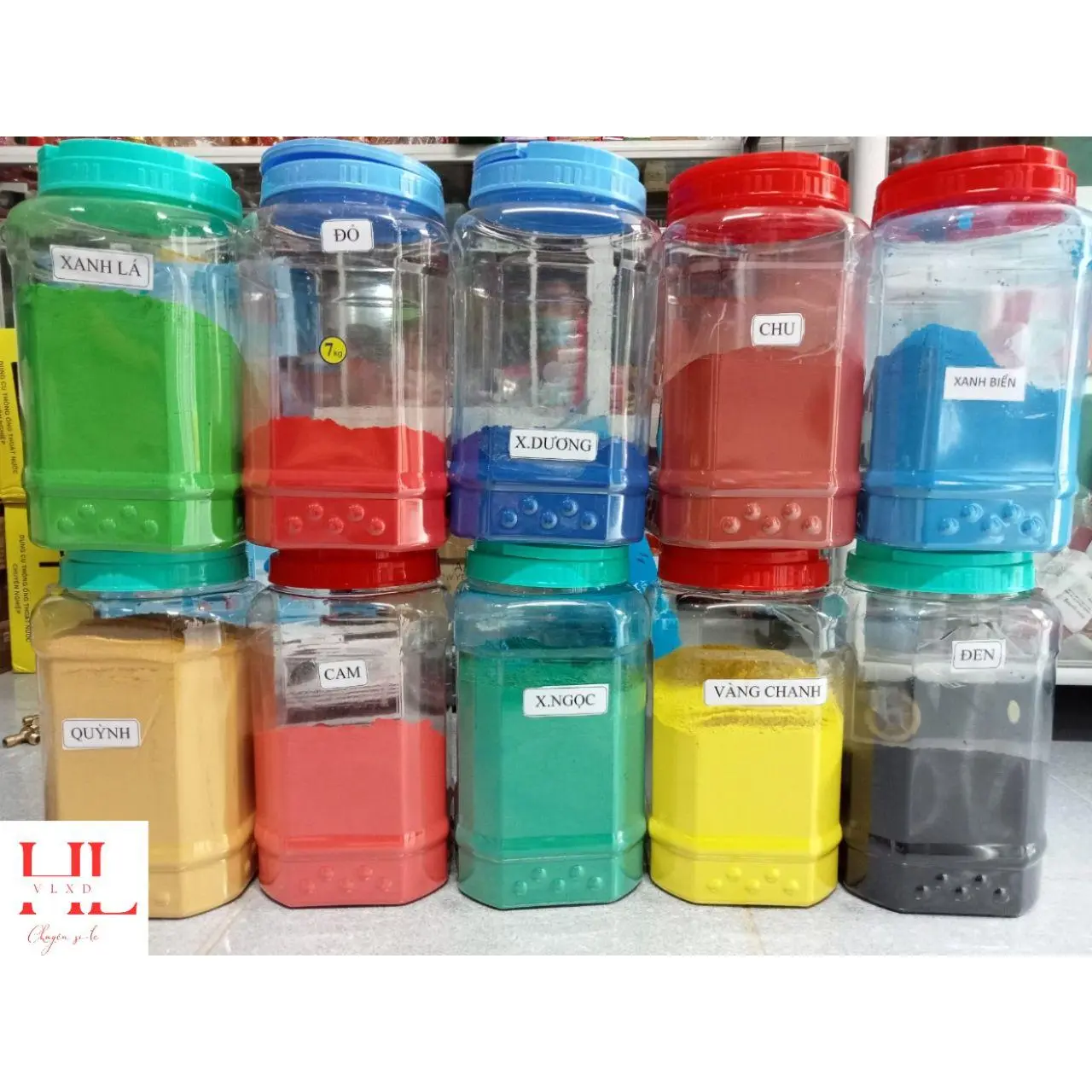 1kg bột màu dùng để pha sơn xây dựng nhuộm màu xi măng ,keo chống thấm