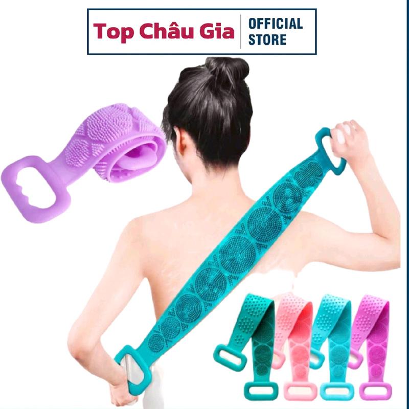Combo 3 Dây Chà Lưng 2 Mặt Đa Năng Silicon Hạt Gai. Đai Chà Lưng Massage Cơ Thể Khi Tắm. Bông Tắm 2 Mặt
