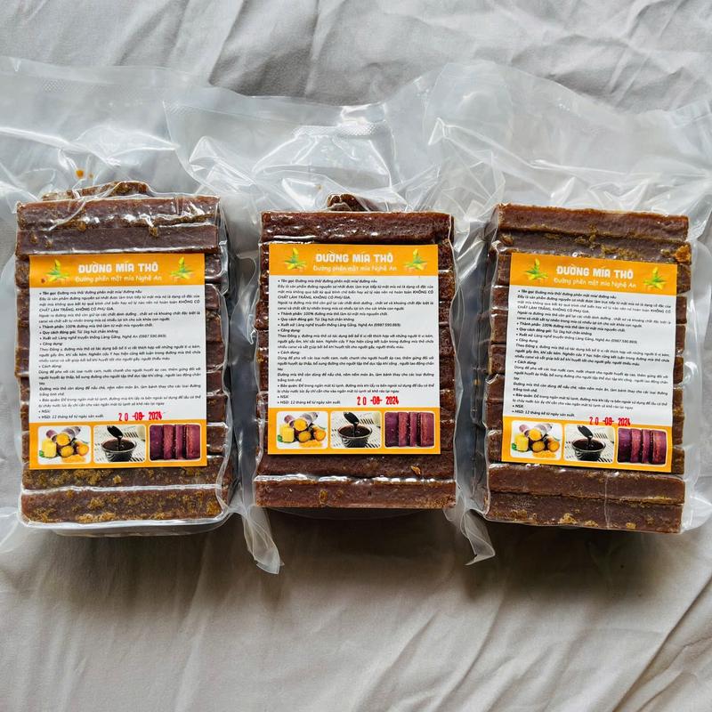 Đường Phên Mật Mía Combo 3Kg Đường Mía Thô Nghệ An Sản Xuất Thủ Công Từ Mật Mía Nguyên Chất Thơm Ngon Không Pha Trộn Không Phẩm Màu Hoá Chất