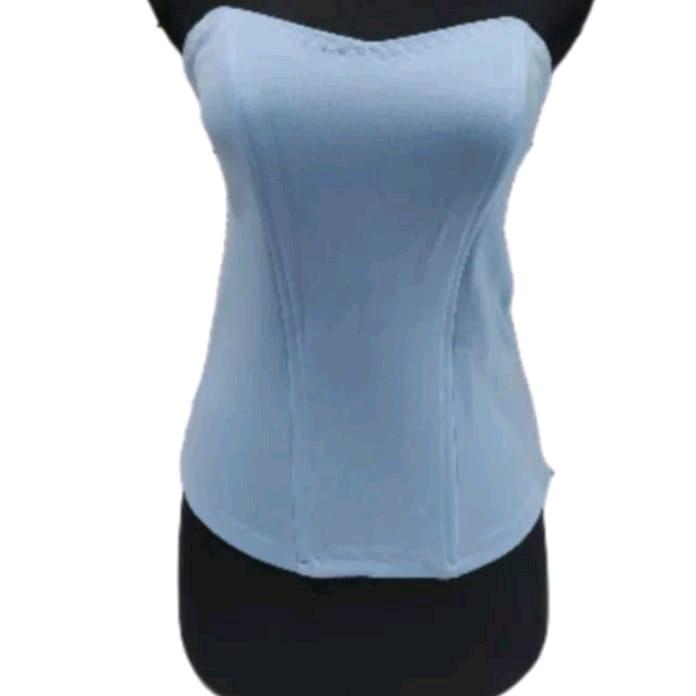 Daleman kebaya/kamisol/torso/Bustier kaos Katun Polos Tank 5