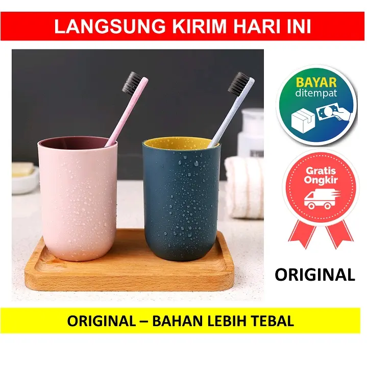 GELAS KUMUR Gelas Tempat Wadah Sikat Gigi Odol Kamar Mandi Wadah Serbaguna Murah Pasta Cangkir