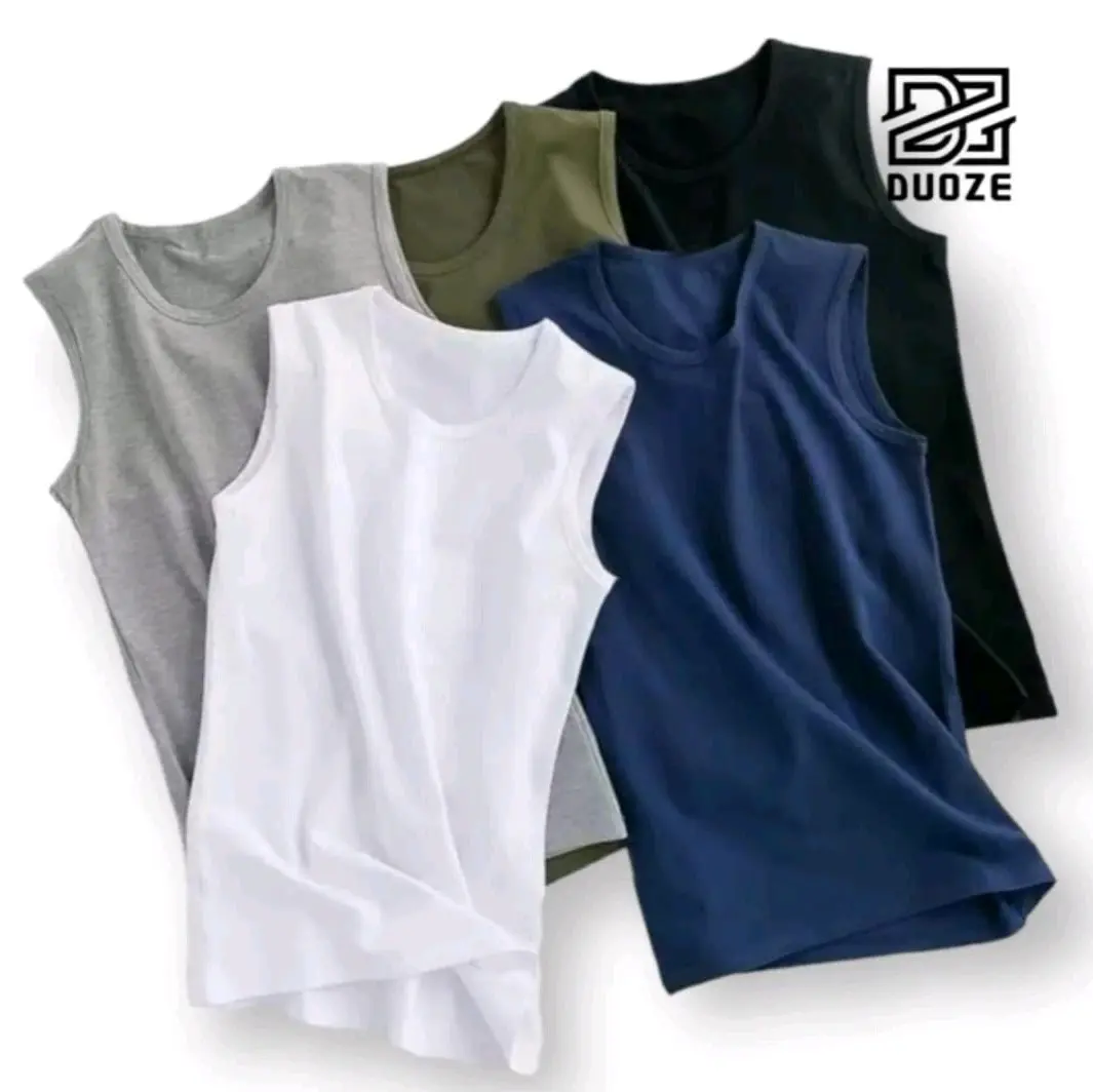 Paket Hemat 3 PCS Kaos Tank Top Singlet Dewasa Model Slim Vit Hitam Oblong Atasan - Fit Pria