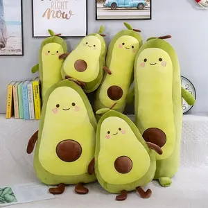 Boneka Bantal Guling Avocado Karakter Buah Bahan Lembut Halus Cocok untuk Kado Dolls Toys Diameter 40 Cm Import Quality