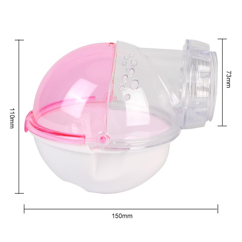Product Introduction of 1pc Pet Hamster box Bath Sand Room House Bathroom Cage Box For Hamster Mouse Toilet 5