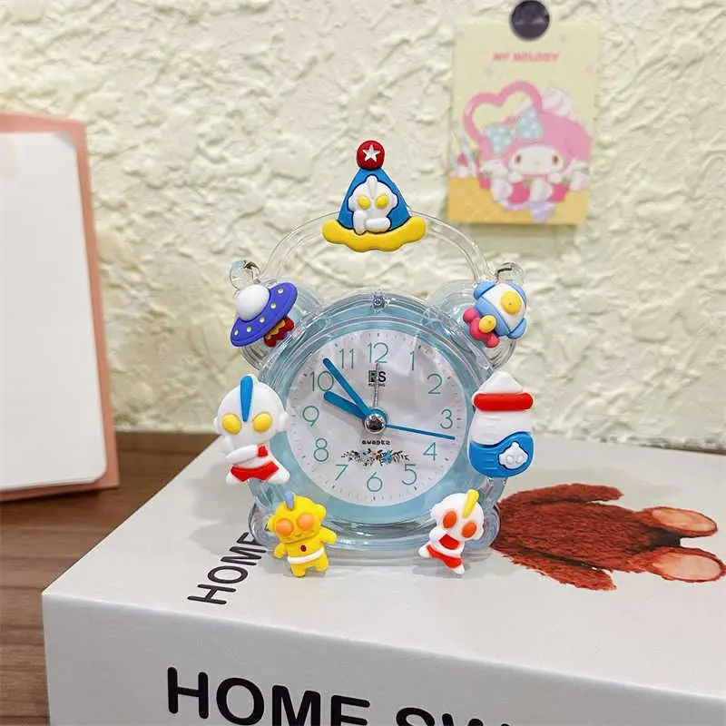 Đồng Hồ Báo Thức Cho Trẻ Em, Thiết Kế Sanrio Đáng Yêu, Thích Hợp Cho Phòng Ngủ Của Bé Gái, Trang Trí Đẹp Mắt, Chỉ Dành Cho Học Sinh, Giúp Tự Kỷ Tử, Thức Dậy, Dụng Cụ Hữu Ích Decor Decor Phòng Trang Trí Nhà Tráng Gương Treo Tường 7