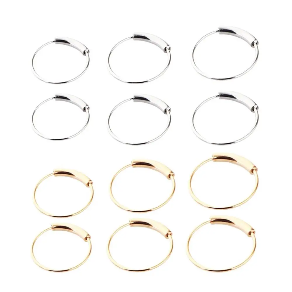 2pcs Nose Nose Lip Hoop Tragus Ear