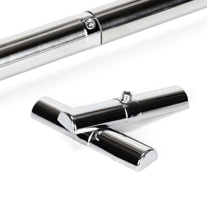 Giá Trưng Bày Quần Áo, Bền, Phần Cứng Đồ Nội Thất Nối Ống, Đầu Nối Ống Thép Không Gỉ, Kẹp Cố Định 25mm Và 32mm, Hỗ Trợ Thanh Kẹp, Thích Hợp Cho Ống, 1 Cái 7