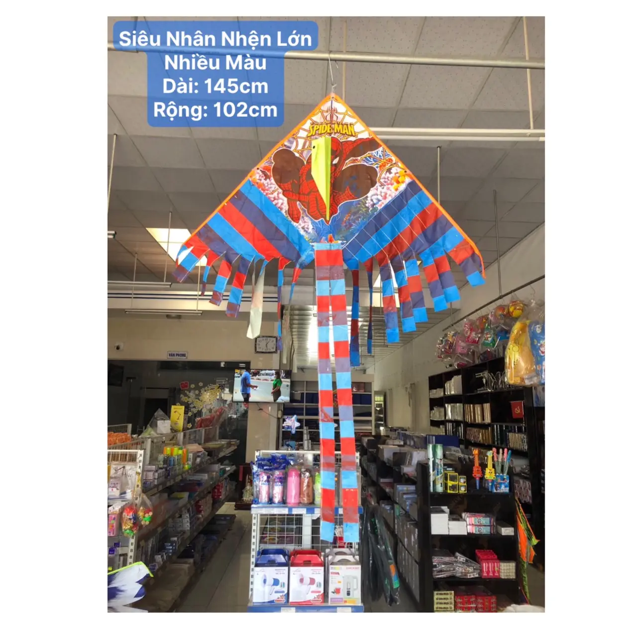Diều Siêu Nhân Nhện Lớn Nhiều Màu (Cánh Diều Tuổi Thơ)