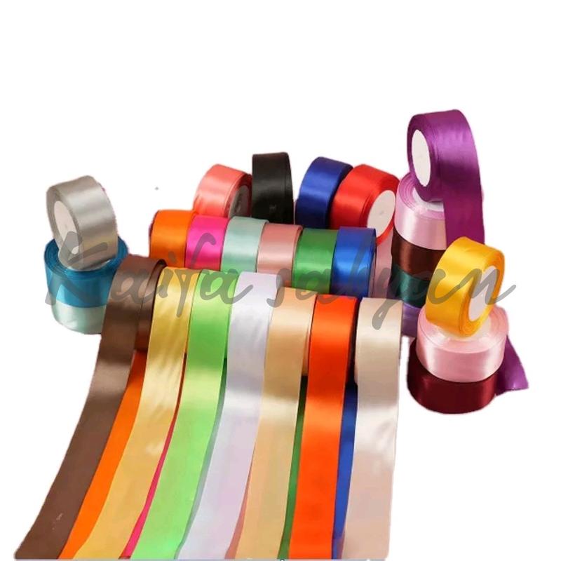 PITA SATIN POLOS 1.5 INCH / 4 CM PITA KADO 1 1/2 INCH SOUVENIR HIASAN KADO 1 ROLL 2