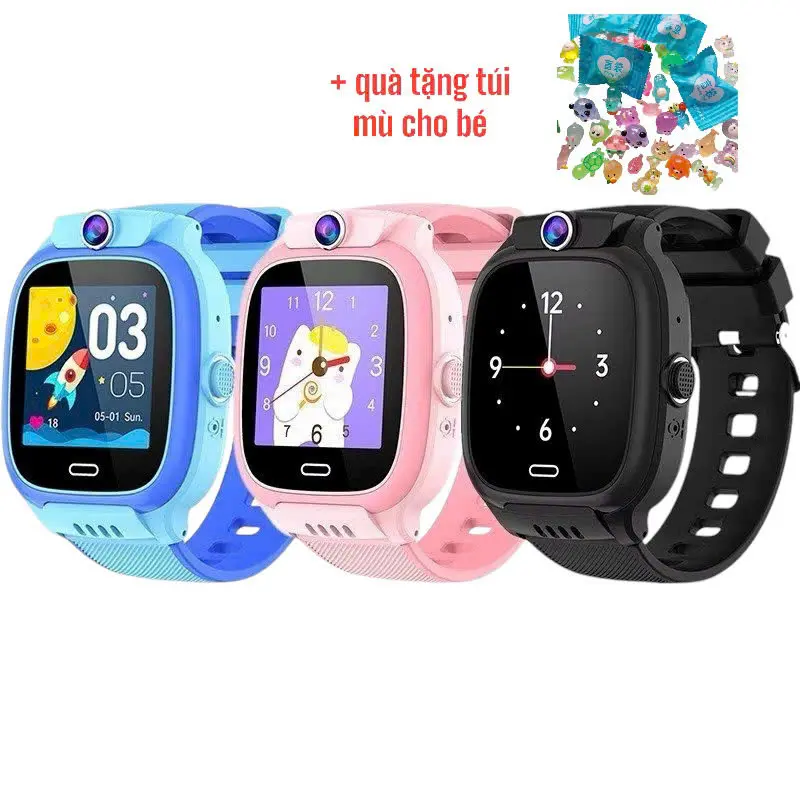 (Tặng Túi Mù)Đồng hồ thông minh VIDEO CALL trẻ em, định vị GPS, gọi SOS, chống nước, có tiếng Việt Y31/Y36 - Hàng Công Ty Smartwatch Watch
