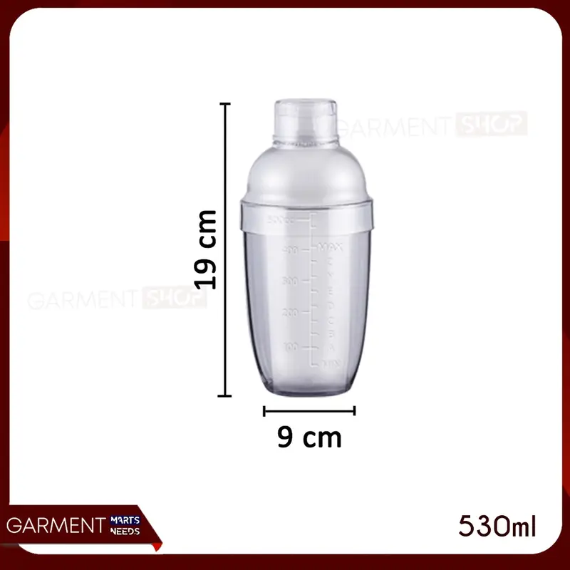 [TERLARIS] - Shaker Botol Plastik Pengocok Minuman Cocktail 350ml 530ml 750ml Alat Bar Barista Bartender Tools 7