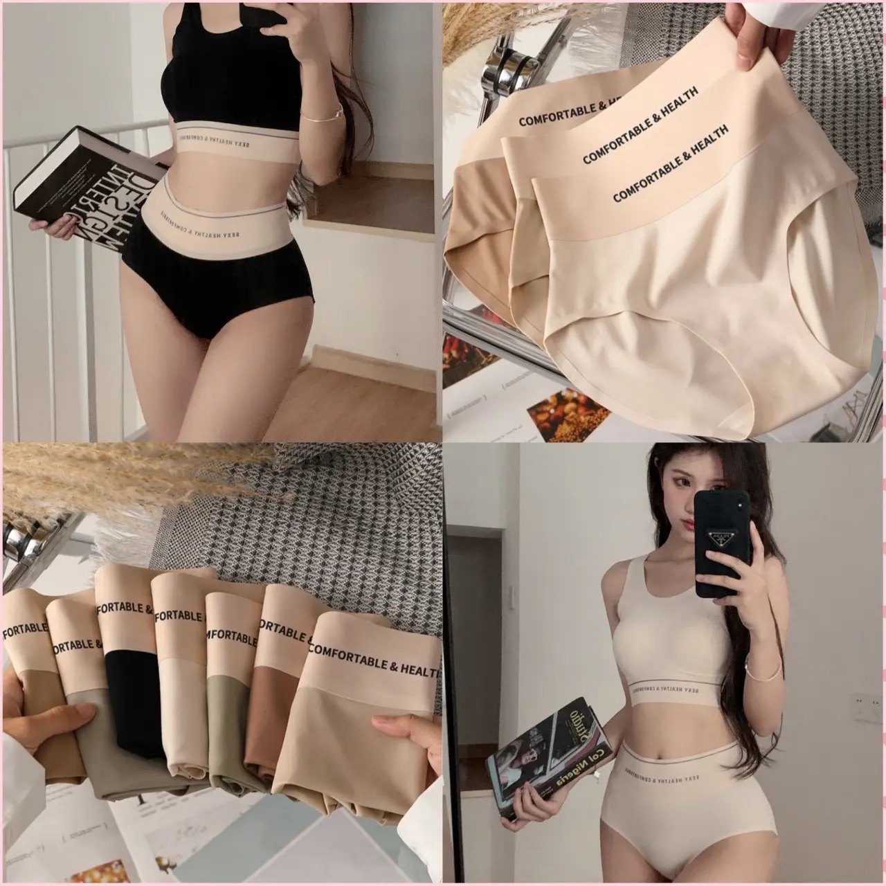 Set Quần su cạp cao  Ql99 Nữ Women