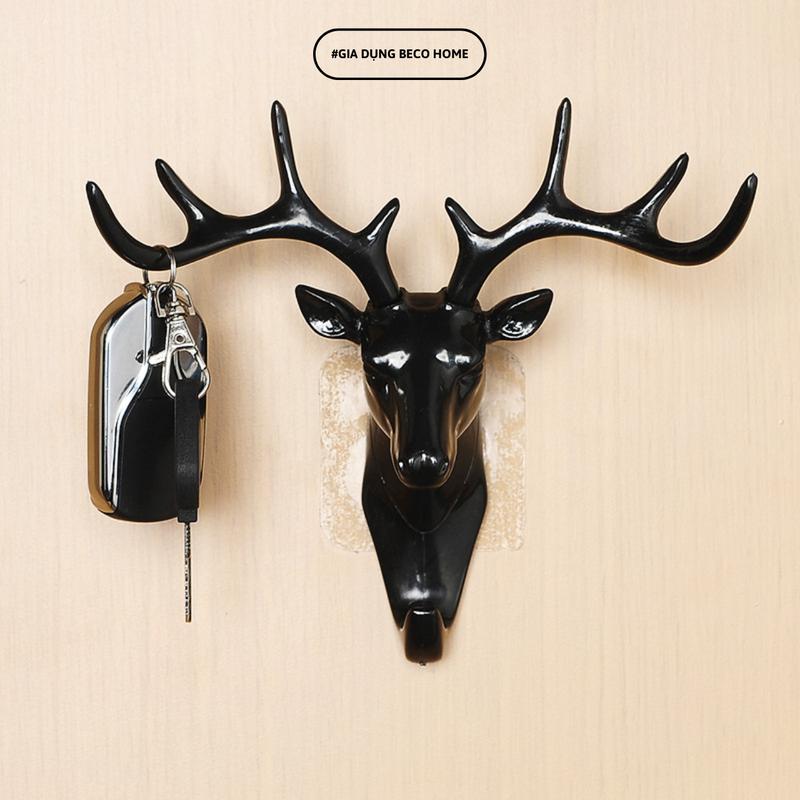 Product Introduction of Móc Treo Đồ Sừng Đầu Hươu Tuần Lộc Trang Trí Decor Đa Năng Dán Tường 24