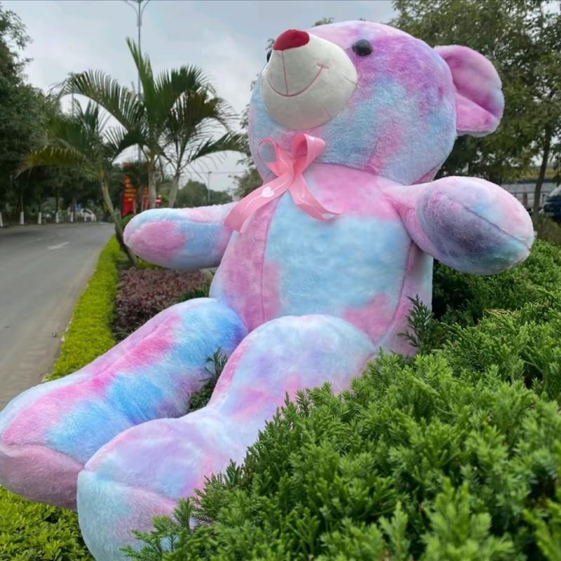 Gấu bông teddy 7 sắc cầu vồng sz 1m đáng yêu