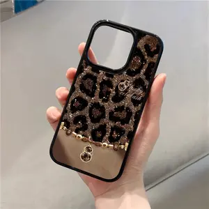 Motif Macan Tutul Rejeki Acrylic Hard Clear Case Untuk IPhone 11 12 13 14 15 16 Pro Max iPhone 13 iPhone 15 Pro Max Cover Aesthetic Hp Casing