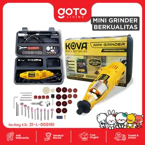 (Special Offer) Kova [COD] X-40 Yellow Mini Die Grinder Set 40 Pcs Gerinda Bor Turner Listrik Elektrik