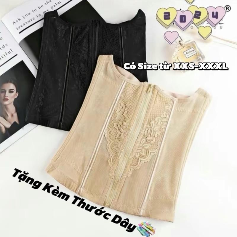 Đai Nịt Bụng Kéo Khóa - TẶNG KÈM THƯỚC DÂY - Có Size Từ XXS Đến XXXL