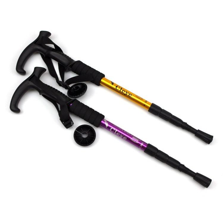 ❤Outdoor Telescopic Hiking Stick Hiking Stick Outdoor Walking Stick Aluminum Alloy Lightweight Folding Pole Mountain 2025 3