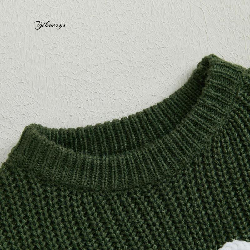 Product Introduction of Newborn Girl Sweater Casual Bow Embroidery Warm Knitted Long Sleeves Pullover Infant Knitwear for Toddler 42